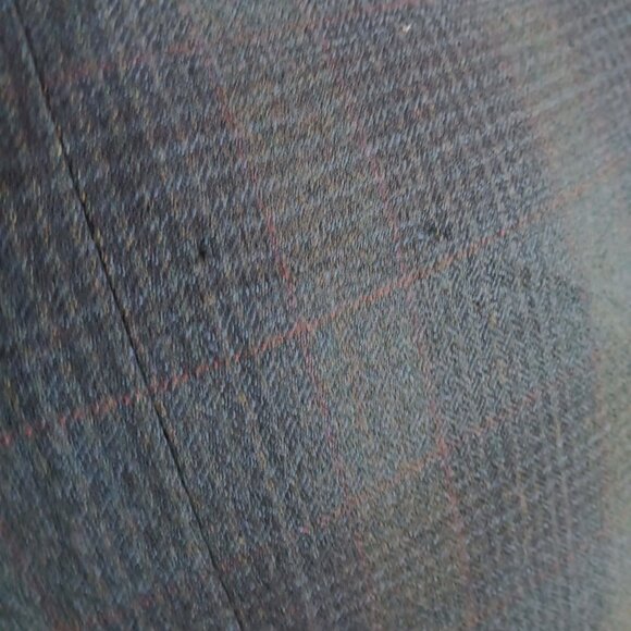 Vintage Mens Blazer 42R Union Made Griffon Jacket Blue Gray Plaid 3-Button - Picture 8 of 9